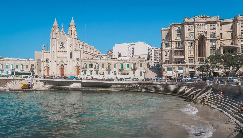 Balluta Bay in Slirma auf Malta