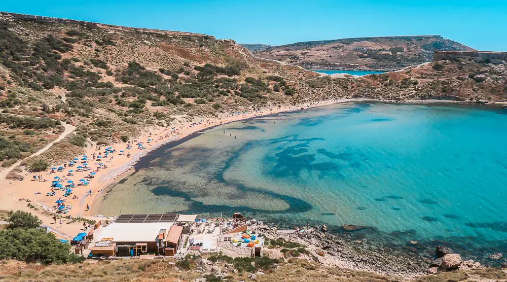 Ghajn Tuffieha Sandstrand in Malta