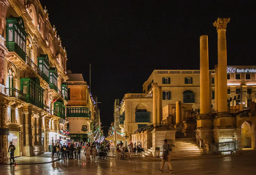 Nightlife in Valletta auf Malta