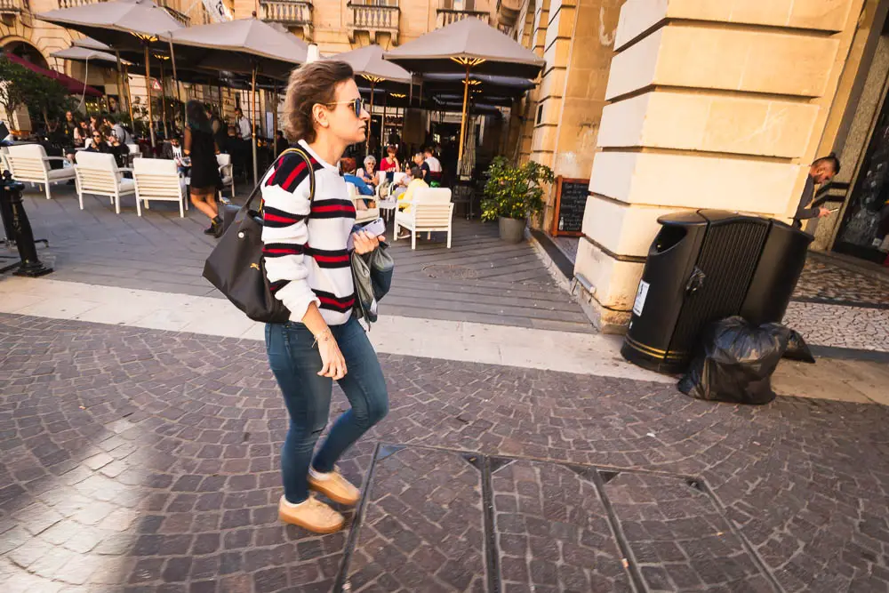 Daria in Valletta im Dezember in Malta Daria in Valletta im Dezember in Malta